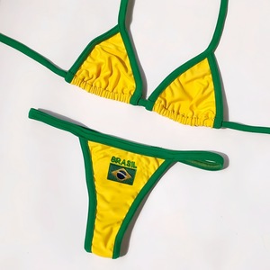 <span class=keywords><strong>Maillot</strong></span> <span class=keywords><strong>de</strong></span> <span class=keywords><strong>bain</strong></span> bikini deux pièces personnalisé RT2531 pour femme, sexy, avec logo imprimé, biquini brésilien - Product Image 2