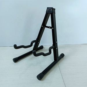 전기 기타와베이스 METAL 선반과 하이 퀄리티 블랙 아이언 접이식 기타 스탠드 저렴한 가격 - Product Image 3