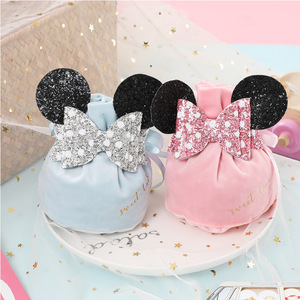 Bolso Tote de caramelo de estilo europeo, tela de terciopelo moderna, paquete de regalo para acompañante de boda, bolsillo con nuevo diseño - Product Image 3