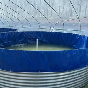 China Wholesale Customizable High Density Aquaculture Tilapia & Shrimp Ras System Galvanized Steel Aquaculture Ponds - Product Image 1