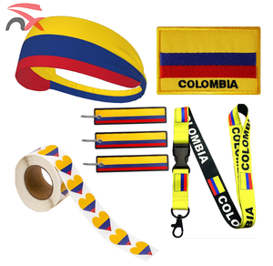 Juego de Regalo de Viaje en Oferta, Cordón, Pañuelo, Llavero, Parche con la Bandera Nacional de Colombia - Product Image 1