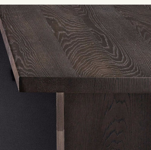 Table à manger rustique en <span class=keywords><strong>noyer</strong></span> brossé, 6 pieds, 7 pieds, 8 pieds, pour fête - Product Image 4