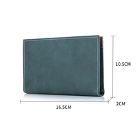 Funda de billetera para pasaporte con bloqueo RFID de cuero nuevo y genuino, organizador de documentos de viaje, tarjetero para familia y pasaporte