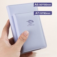 Mini carnet portable A7 Macaron avec logo personnalisé, couleur pour le bureau, planificateur de poche