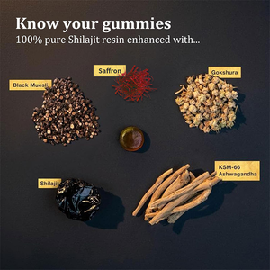 LIFEWORTH 100% doğal saf himalaya Shilajit altın Gummies Fulvic asit ve 85 + iz mineraller yetişkinler için ashandandha Gokshura - Product Image 2