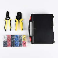 Offre Spéciale : Kit de Sertissage de Cosses de Câble 1200 Pièces AWG23-7, Cosses à Gaine en Cuivre, Embouts de Câble, Outil de Sertissage