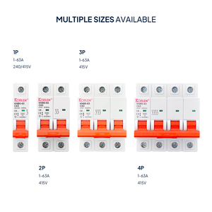 KORLEN 1P AC MSB Cタイプ240/415V 50Hz/60Hzミニ回路ブレーカDINレール取り付け3A 6A 10A 16A 20A 25A 32A <span class=keywords><strong>40A</strong></span> 50A 63A - Product Image 2