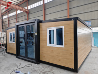 Maison conteneur préfabriquée moderne et extensible de 40/20 pieds, prête à l'emploi, 2, 3, 4 ou 5 chambres, villa préfabriquée, maison portable