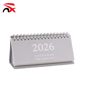 Custom logo Desk Calendar Mini Desktop Decoration Spiral Paper Table 2026 Display for Promotional Gift