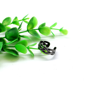 yunnique Retro Style Twisted <b>Open</b> <b>Ring</b> Titanium Steel Unisex Fashion Jewelry Gift - Product Image 4