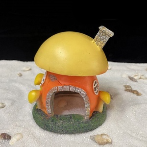 Fish Tank Aménagement Paysager Maison Champignon Conque Maison Décoratif Résine Ornements Poissons Et Crevettes Abri Maison - Product Image 4
