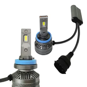 Bombillas Led de cobre Triple para faros delanteros de coche, 150W, H11 EMC, controlador de refrigeración, Canbus, para BMW, Toyota, Audi