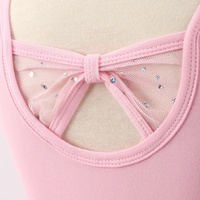 Justaucorps de ballet pour filles, en spandex, à manches courtes, avec jupe tutu, costume de danse pour tout-petits et enfants