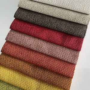 Nuevo desarrollo de tela de lino de cáñamo barata tela tejida teñida para muebles sofá silla - Product Image 4