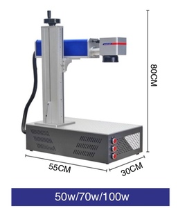 เครื่องแกะสลักไฟเบอร์เลเซอร์แบบพกพา HuaLong 50W รุ่นใหม่ ปี 2023 ระบบระบายความร้อนด้วยอากาศ ใช้งานง่าย สำหรับแกะสลักหิน/แก้ว/ไม้/โลหะ - Product Image 2