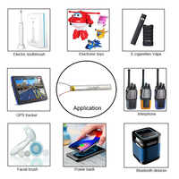 Fournisseur fiable de batteries Li-Po 701850 3.7V longues et fines, 350mah, 550mah, 600mah, 630mah, certifiées KC CE, pour équipements de beauté portables
