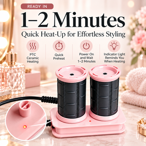 Bigoudis et rouleaux coiffants 2-en-1 à faible chaleur 130°C (en gel) pour volume et mise en forme - Usage quotidien en salon - Product Image 4