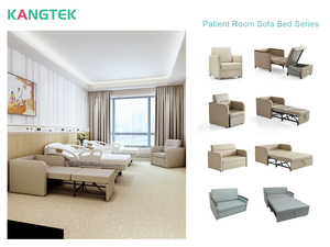 Cao Cấp PVC Da Bệnh Viện Đi Kèm Giường Y Tế Đi Kèm Ghế 2 Trong 1 Hộ Tống Ngủ Phần Còn Lại Có Thể Gập Lại Đồ Nội Thất Duy Nhất - Product Image 6
