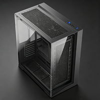 Boîtier PC Gaming ATX/M-ATX Mid-Tower Prix Usine avec Double Panneau en Verre, Support Refroidissement Liquide 360mm et Carte Graphique 430mm, Noir