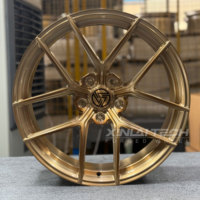 Ruedas Forjadas Monobloque de Diseño Personalizado XINLAI en Color Oro Champán, 19 Pulgadas, 5x120, 5x112, 5x114.3 para BMW, Audi y Mercedes-Benz