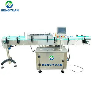 Máquina de etiquetado de papel de pegamento húmedo y frío, automática, para botella redonda con pantalla táctil, HYTB1-700P