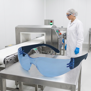 Food Processing Metal Detectable Safety Glasses Polycarbonate Lens Industrial PPE ANSI Z87.1 - Product Image 1