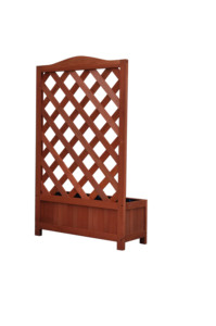 <strong>Planters</strong> Outdoor <strong>Large</strong> Eco-Friendly Durable Fir Wood Box Minimalist Design Garden Pots Lattice <strong>Trellis</strong> Climbing Plants Home - Product Image 5