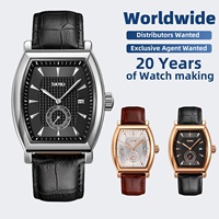 Montre Homme SKMEI 9306 en Cuir Grain Crocodile pour Soirées Élégantes, Montre-Bracelet Prête à l'Emploi pour Propriétaires de Boutiques de Montres Habillées