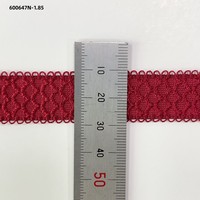 Bande élastique YUYONG en nylon pelucheux doux pour la peau, antidérapante, avec bordure jacquard ondulée, pour vêtements et bretelles réglables