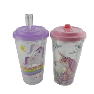 Vaso Infantil con Tapa y Pajita, Diseño de <span class=keywords><strong>Beatrix</strong></span> Potter, Peter Rabbit, Acrílico Resistente a Roturas - Product Image 1