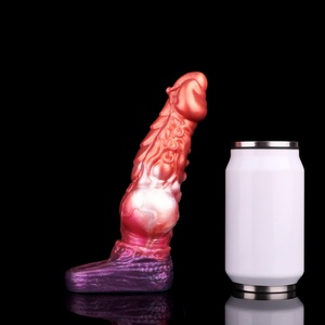 Fantasy Horse Penis Sleeve Extender Cock Sleeve,Monster Knot Penis Sleeve Extender 3 Size Silicone Reusable Horse <b>Dildo</b> - Product Image 6