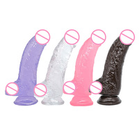 Dildo réaliste de grande taille avec courbe ascendante, plug anal et masturbateur, jouet sexuel pour adultes, best-seller sur Amazon
