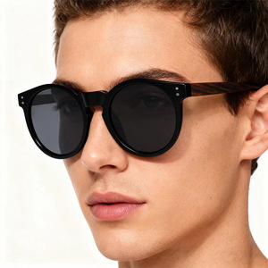 Lunettes de soleil unisexes en bois à monture ronde, verres polarisés TAC UV400, protection solaire, pour voyage et conduite, Wenzhou - Product Image 4