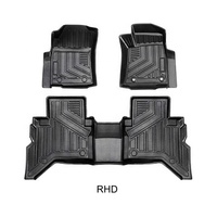 Haute qualité en gros personnalisé pas cher en gros TPE tapis de voiture pour Toyota Hilux Revo 2019-2023 3D tapis de sol de voiture