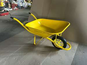 Wb6400 व्हीलबारो गार्डन टूल कार्ट निर्माण व्हील बैरो ठोस व्हील के साथ - Product Image 5