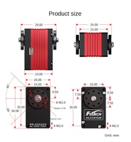 Servo de bus serie TTL de 14 kg con codificador magnético de doble eje para mano robótica antropomórfica diestra de código abierto ORCA y articulación robótica