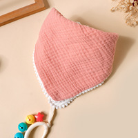 Serviette de toilette carrée en mousseline de coton pour bébé, absorbante, pour la salle de bain, bavoir, multi-usage, couleurs personnalisables