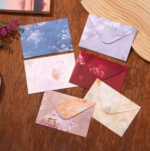 Màu sắc mùa xuân, Giấc Mơ đám mây, tính thẩm mỹ cao, phong bì Retro sáng tạo, tiêu đề thư đẹp và tươi, thiệp chúc mừng cho món quà - Product Image 1