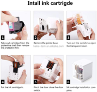 Mini imprimantes à jet d'encre couleur portables à séchage rapide Mbrush WIFI Imprimante bt sans fil Imprimantes 3D sur n'importe quel matériau