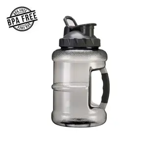 SANS BPA Portable 1.5L Bouteille En Plastique De Secoueur De Protéine de Sport Fitness Large Bouche Cruche Bodybuilding Bouteille D'eau