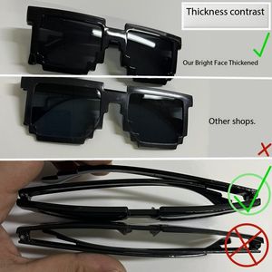 Lunettes de soleil sans fil à éclairage clignotant Neon Rave Lunettes El Wire LED Lunettes de soleil Glow DJ Costumes pour Party 80s EDM RB03 - Product Image 3