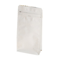 Sachet Doypack anti-odeur en papier blanc avec fermeture éclair pour emballage alimentaire et herbes