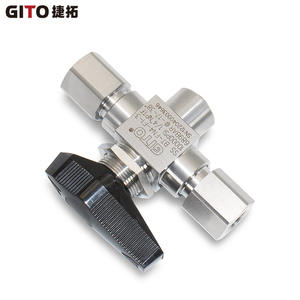 Vanne à boisseau sphérique manuelle haute pression 10000 PSI pour GNC, structure angulaire à deux positions et trois voies pour station de ravitaillement - Product Image 3