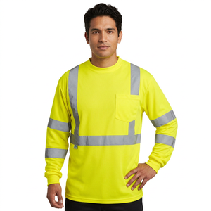 เสื้อโปโลแขนยาวแบบแห้งเร็ว ระบายอากาศได้ดี กันน้ำ พร้อมไฟ LED ส่องสว่าง มองเห็นได้ชัดเจน  รับสกรีนโลโก้ตามแบบ  สำหรับงานอุตสาหกรรม  แบบ unisex - Product Image 1
