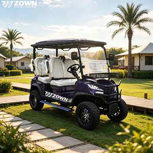 Carrito de Golf Eléctrico de 4 Plazas, Homologado para Circular por la Calle, con Batería de Litio de 48V, Elevado, para Viajes en Resorts, Parques y Comunidades - Product Image 1