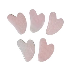 Planche Gua Sha en quartz rose abordable de l'usine d'artisanat Yingjia pour le lifting du visage - Product Image 2
