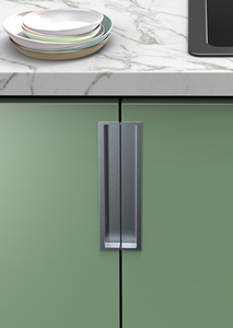 Tirador <span class=keywords><strong>de</strong></span> cajón <span class=keywords><strong>de</strong></span> aleación <span class=keywords><strong>de</strong></span> aluminio blanco y negro, Simple y moderno para armarios, puerta <span class=keywords><strong>de</strong></span> muebles ocultos para dormitorio, armario, tocador - Product Image 4