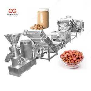 Small Scale Continuous Cocoa Bean Grinding Cocoa Almond Nut Butter Processing Sesame Tahini Peanut Butter Making Machine Line