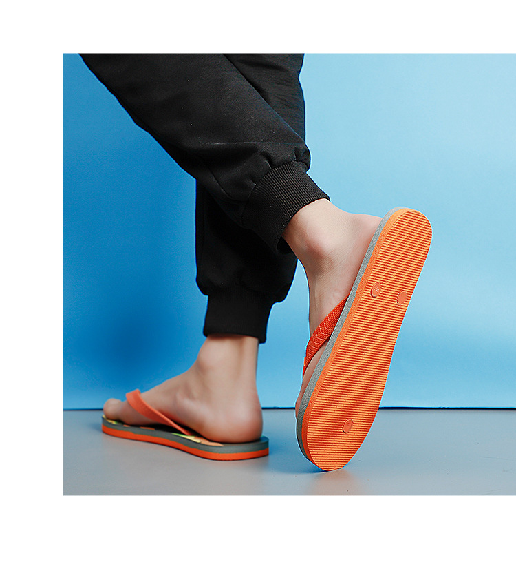 Custom Logo Design PE Filp Flops Men Summer Beach Shoes Printing Filpflops Slippers