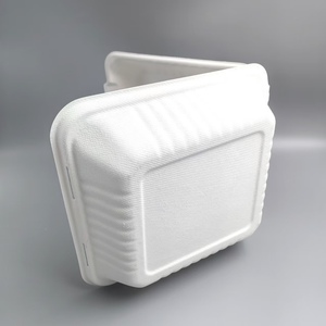 Envase Desechable para Alimentos de Fibra de <span class=keywords><strong>Bagazo</strong></span> de 1400 ml, 9x9 Pulgadas - Product Image 4